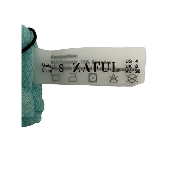 Zaful Women’s Bikini Bottoms SZ S -Turquoise NWT - Picture 6 of 6